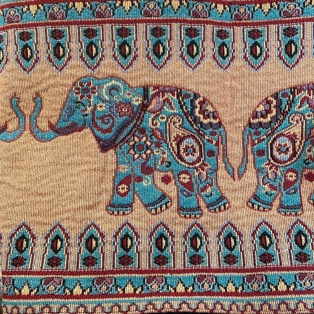 Ethnic Elephant Decorative Trunk Up Table Runner